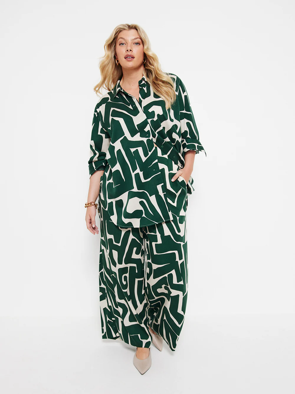 The Draped Print Shirt - Image 8