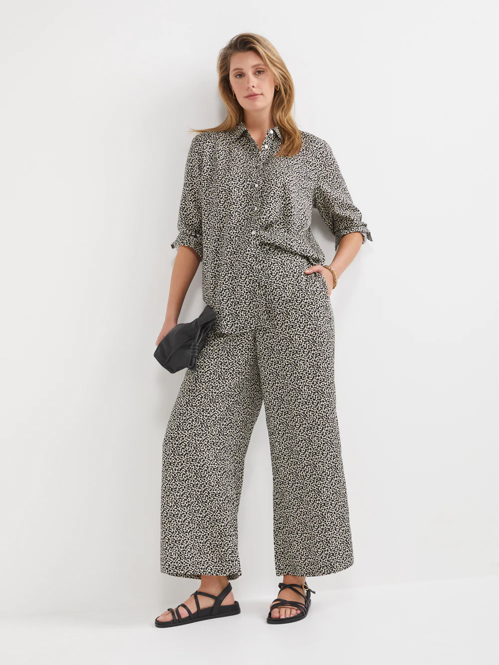The Draped Print Trouser
