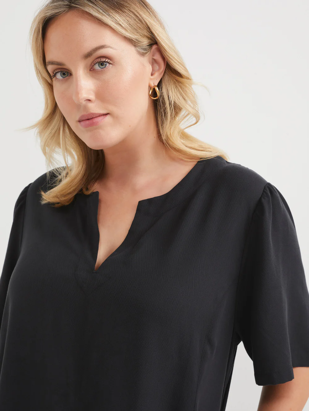 The Draped Twill Midi Dress - Image 8