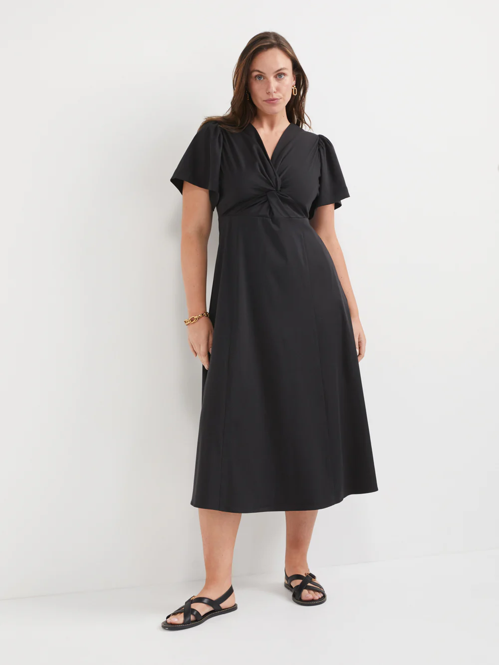 The Draped Twist Front Dress
