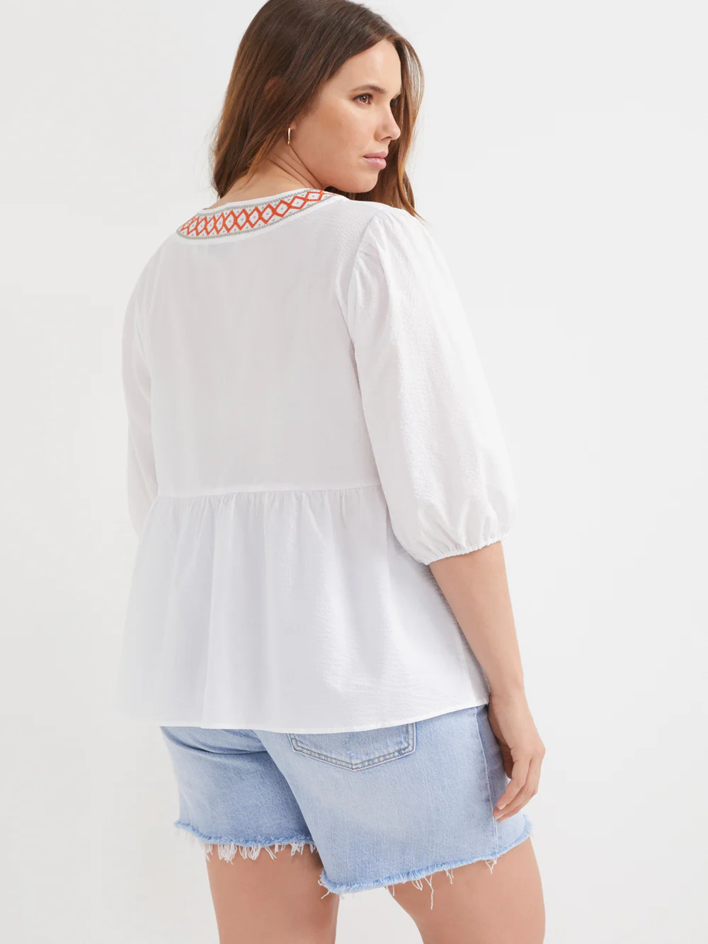 The Embroidered Seersucker Top - Image 9