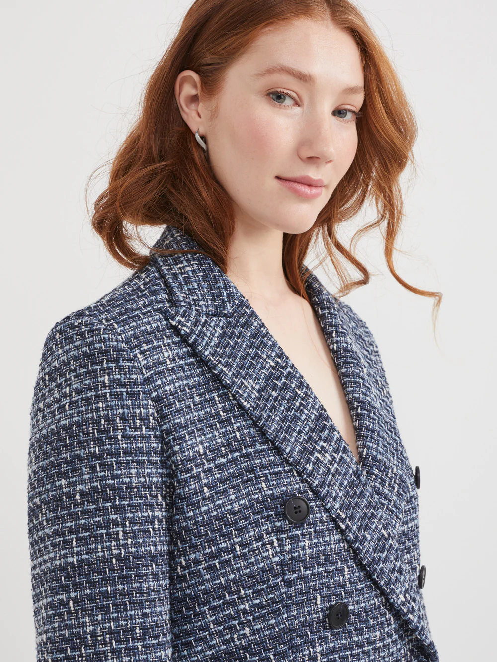 The Fitted Tweed Check Blazer - Image 4