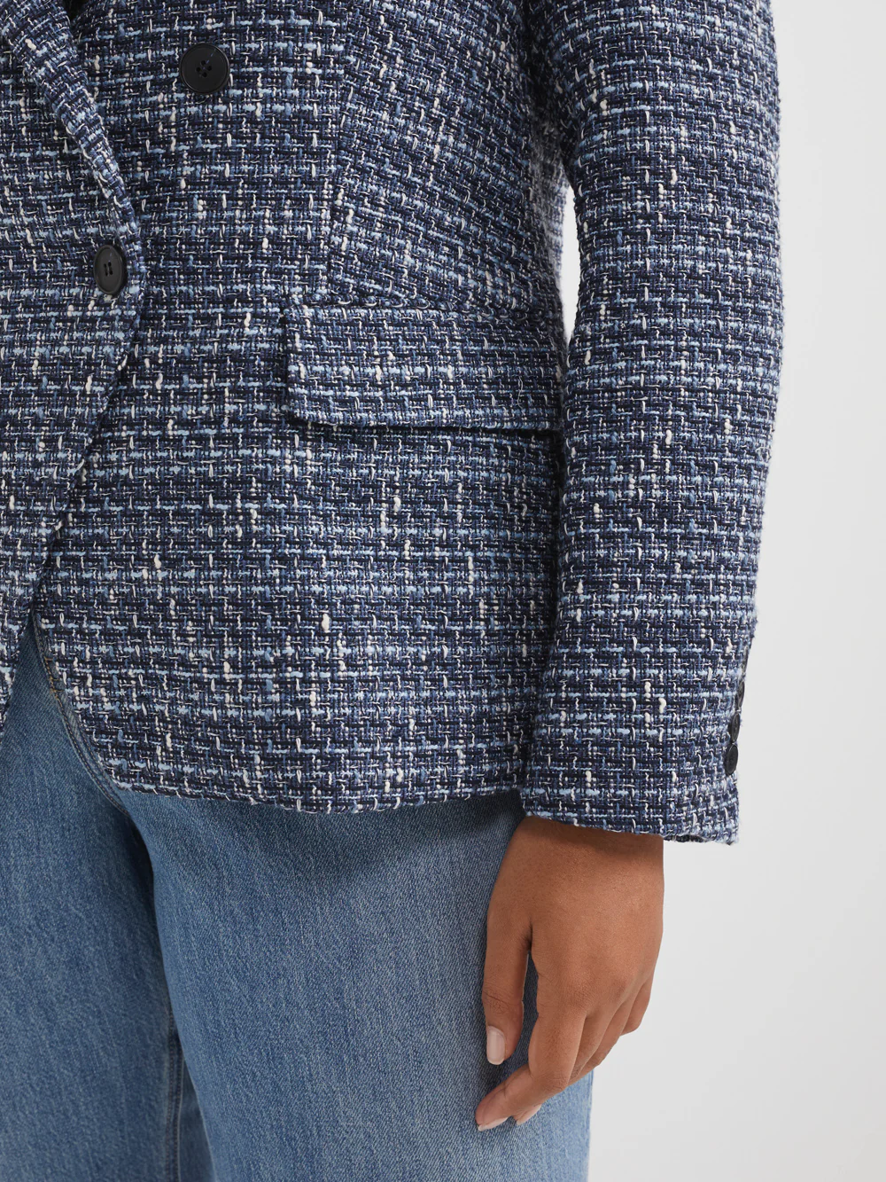The Fitted Tweed Check Blazer - Image 8