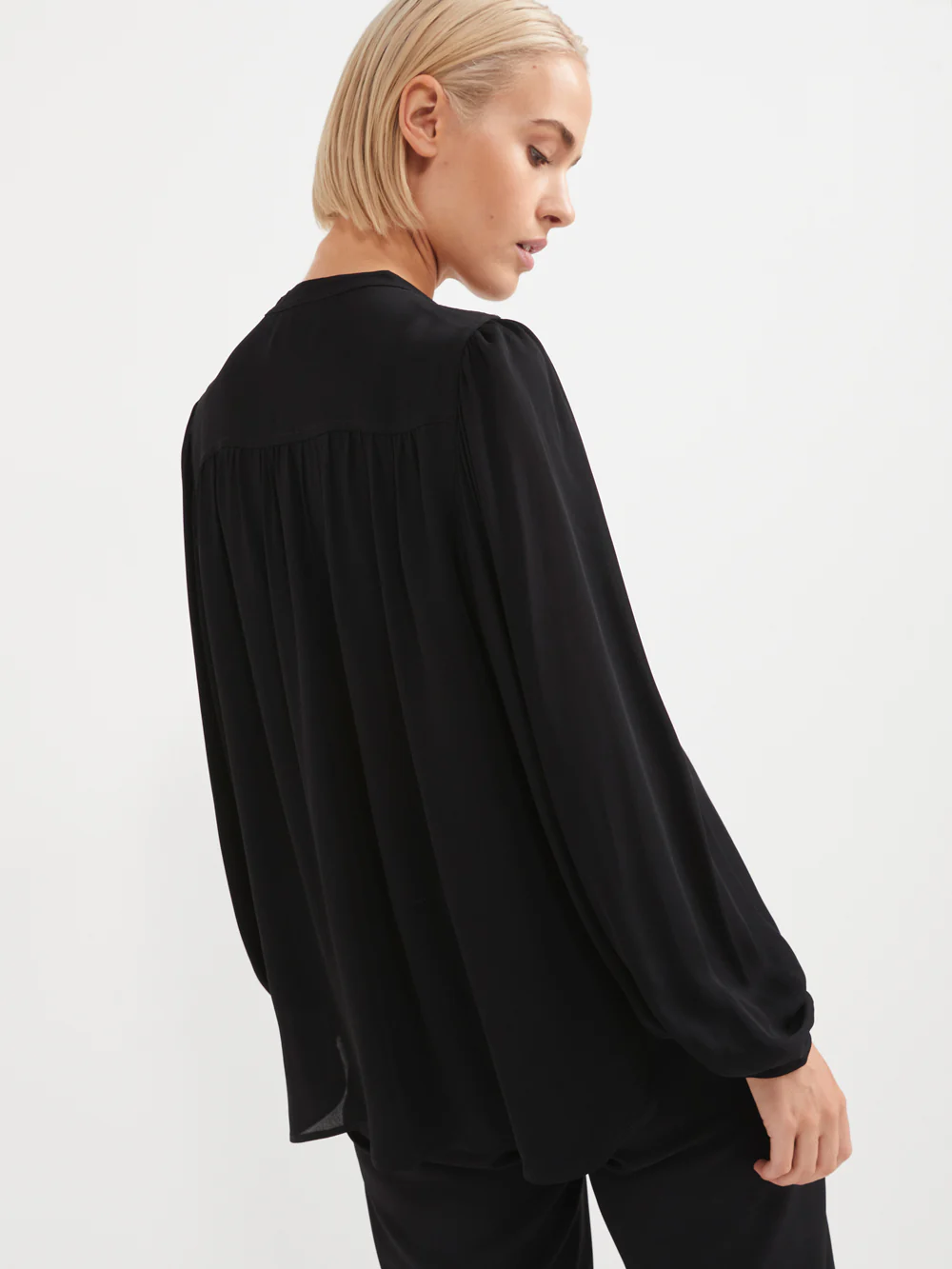 The Half Placket Draped Top - Image 4