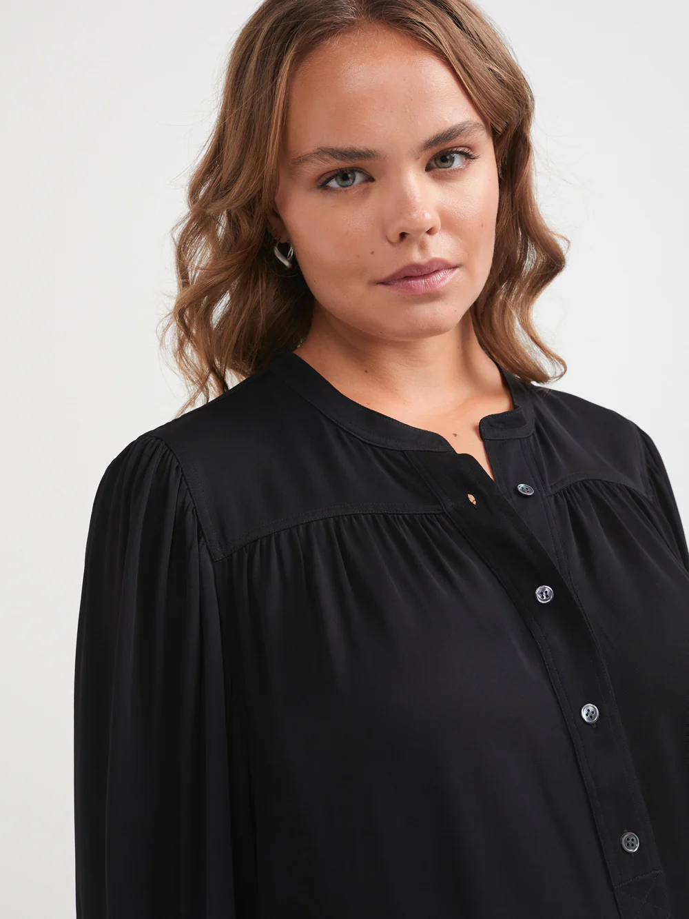 The Half Placket Draped Top - Image 7