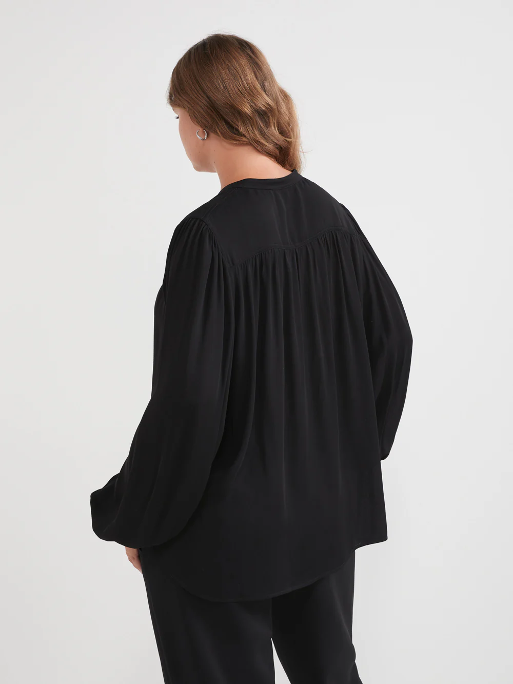 The Half Placket Draped Top - Image 8