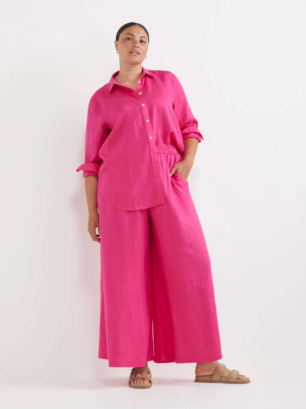 The Lightweight Linen Palazzo Pant - Image 6