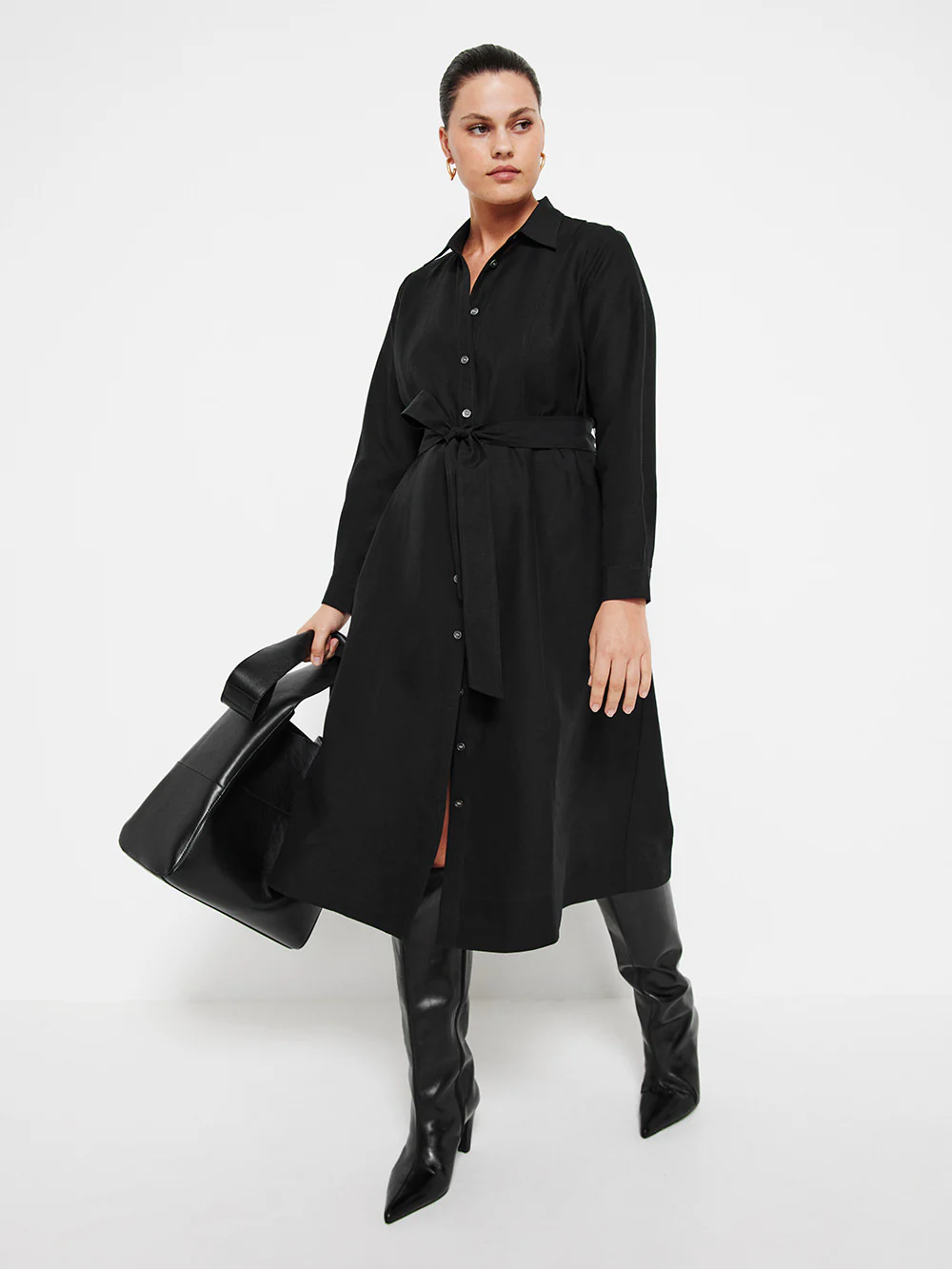 The Linen Blend Shirt Dress - Image 5