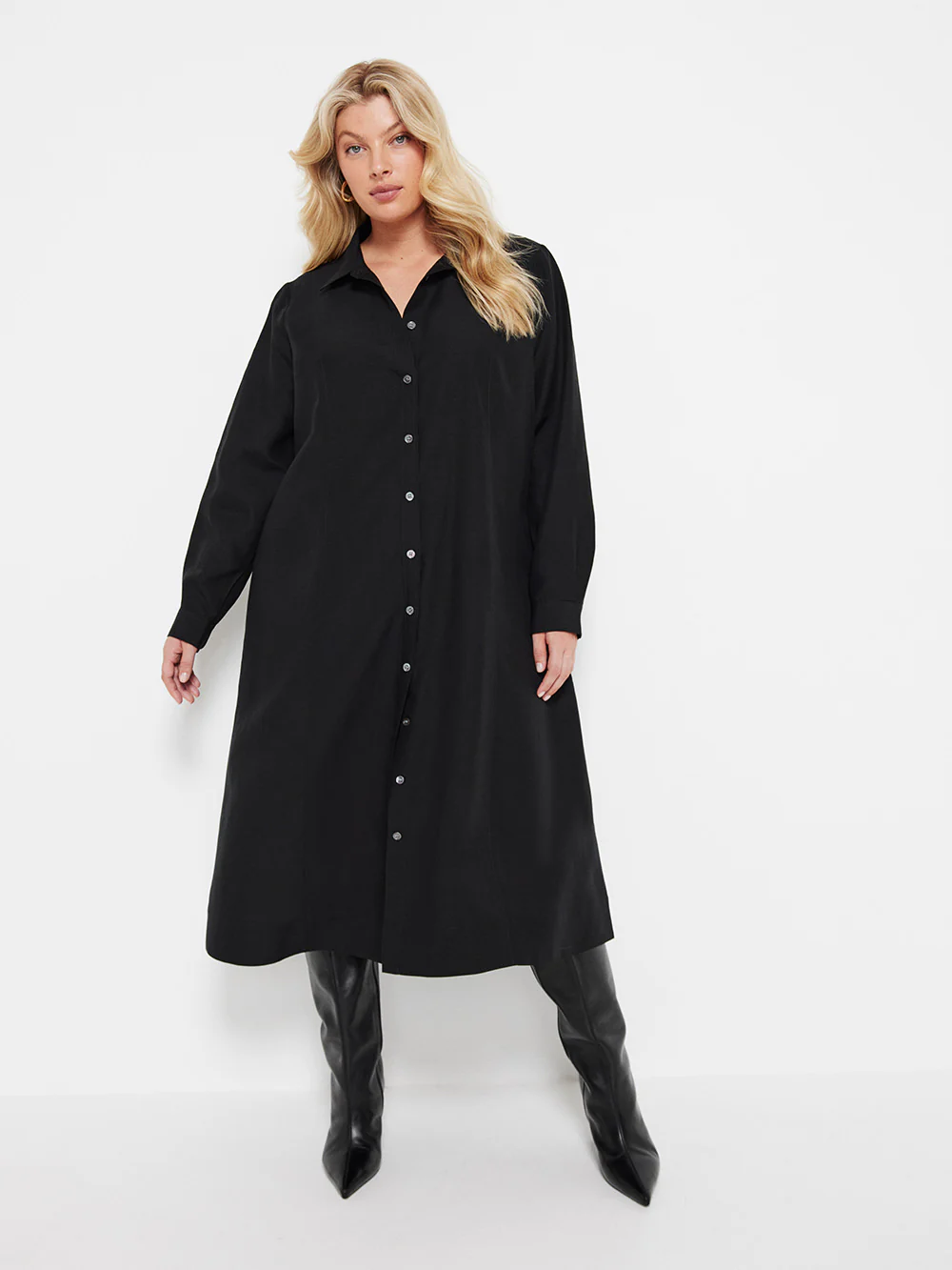 The Linen Blend Shirt Dress - Image 6