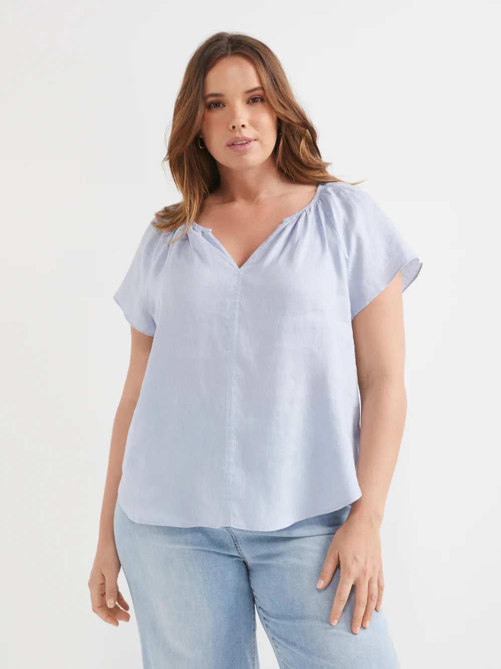 The Linen Flutter Sleeve Top - Image 6