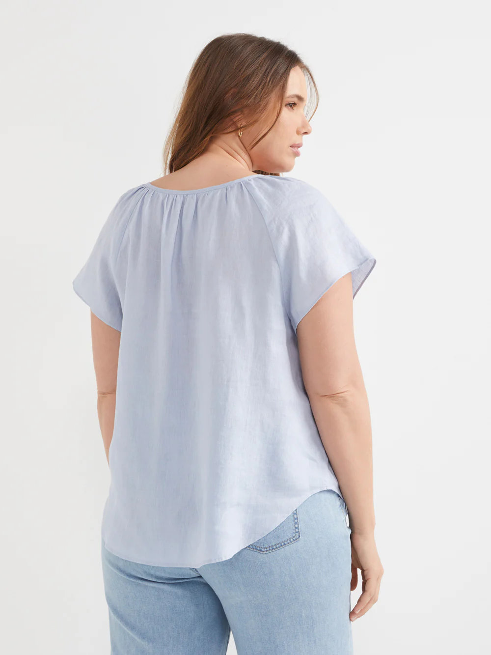 The Linen Flutter Sleeve Top - Image 8