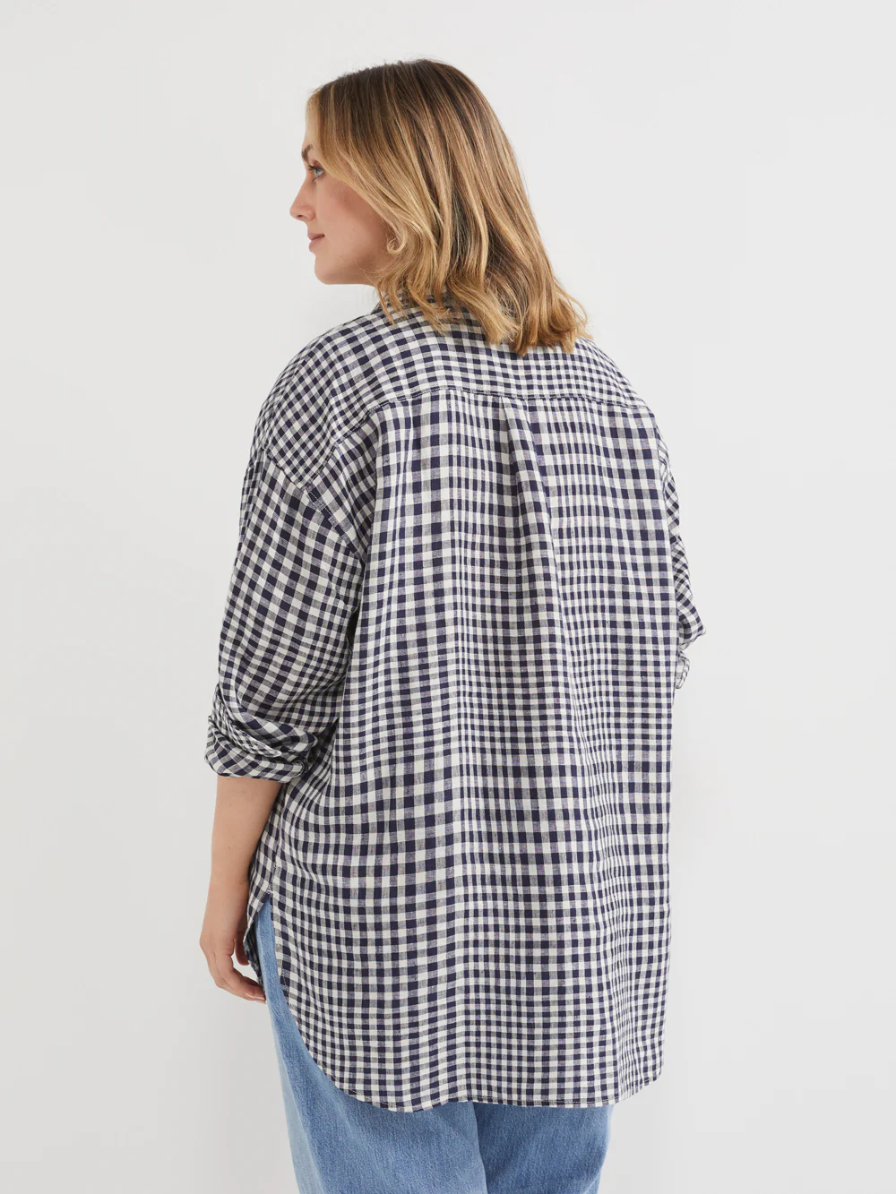 The Linen Gingham Popover Shirt - Image 7