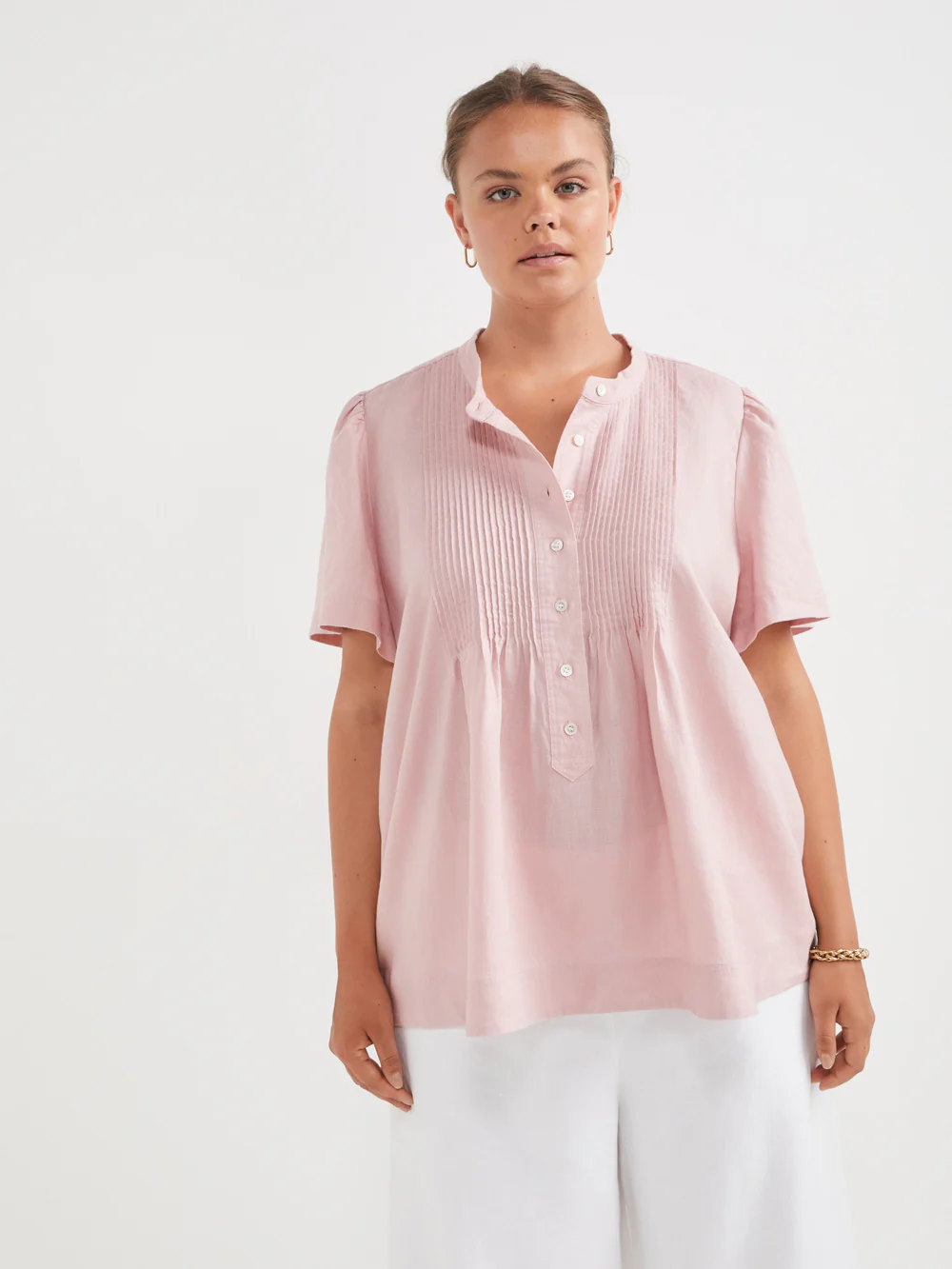 The Linen Pintuck Top - Image 7