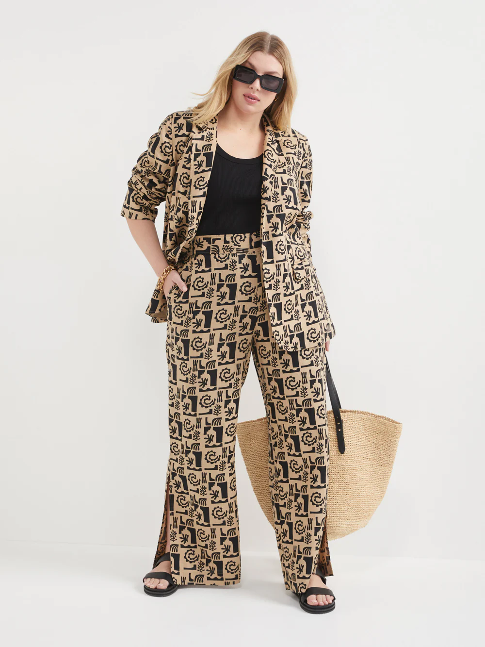 The Linen Print Pant - Image 5