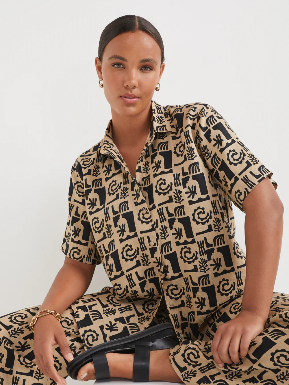 The Linen Print Shirt
