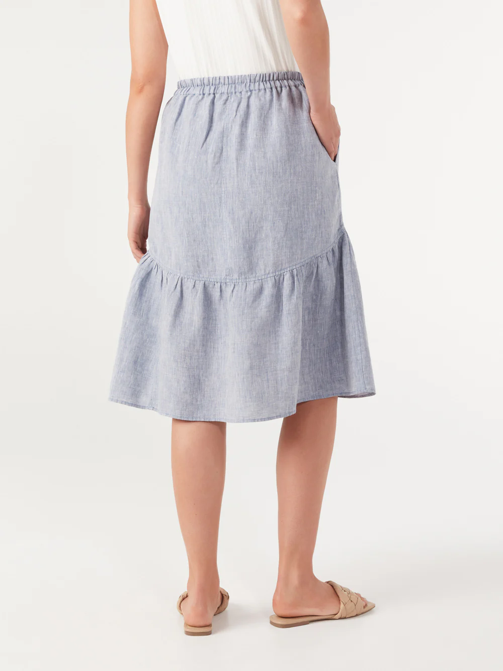 The Linen Pull-On Skirt - Image 3