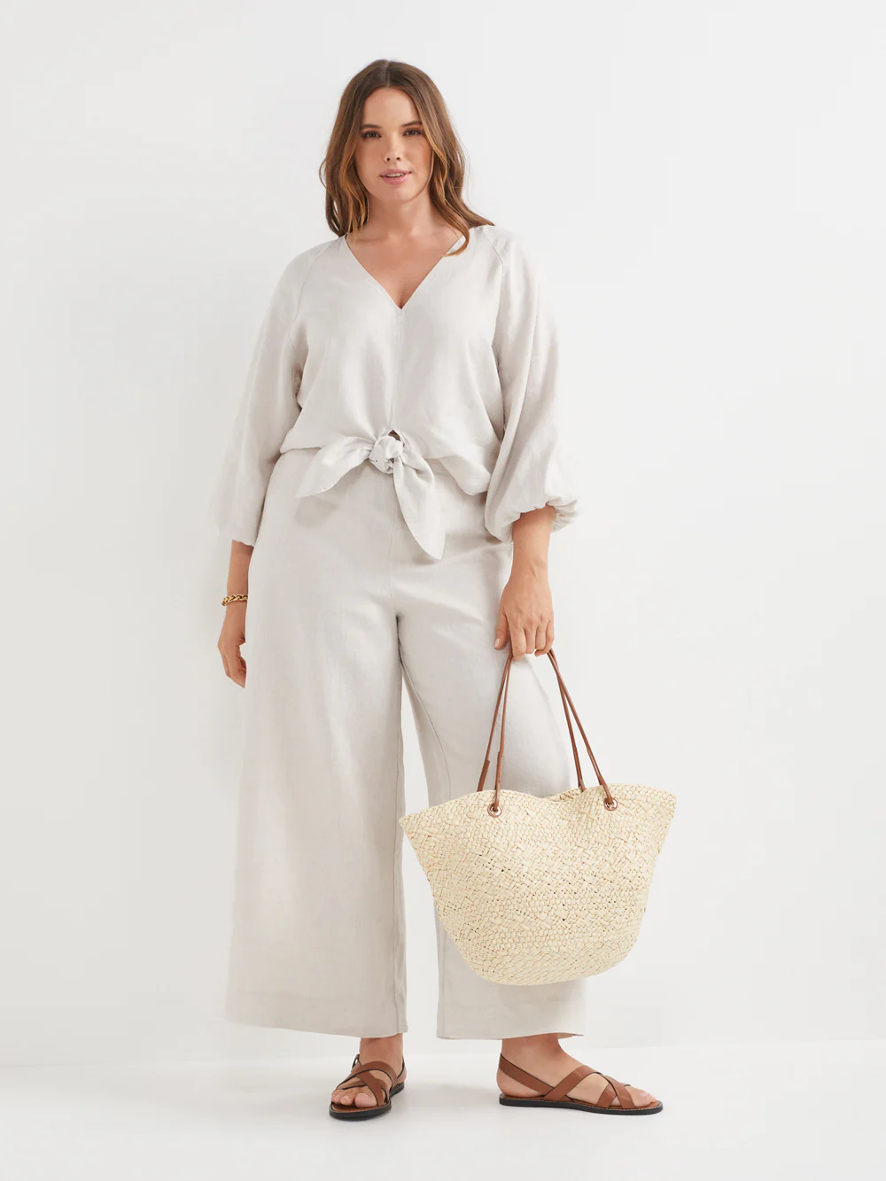 The Linen Tie Front Top - Image 6