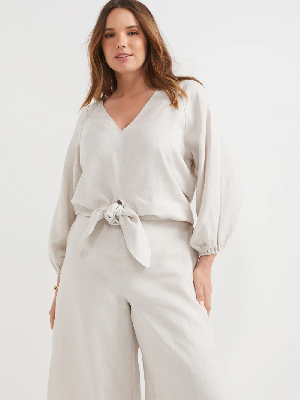 The Linen Tie Front Top - Image 8