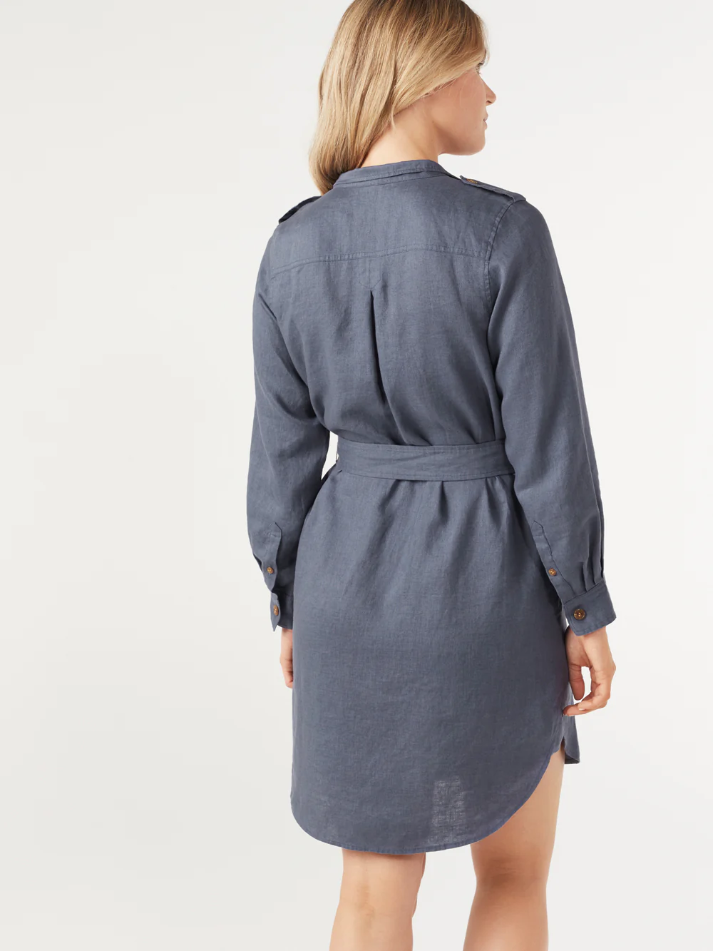 The Linen Utility Shirt Dress - Image 3