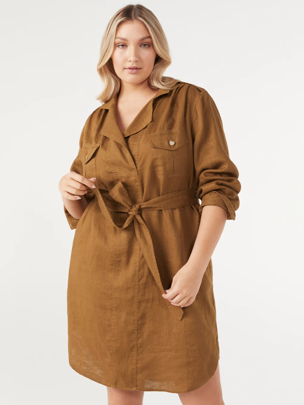 The Linen Utility Shirt Dress - Image 6
