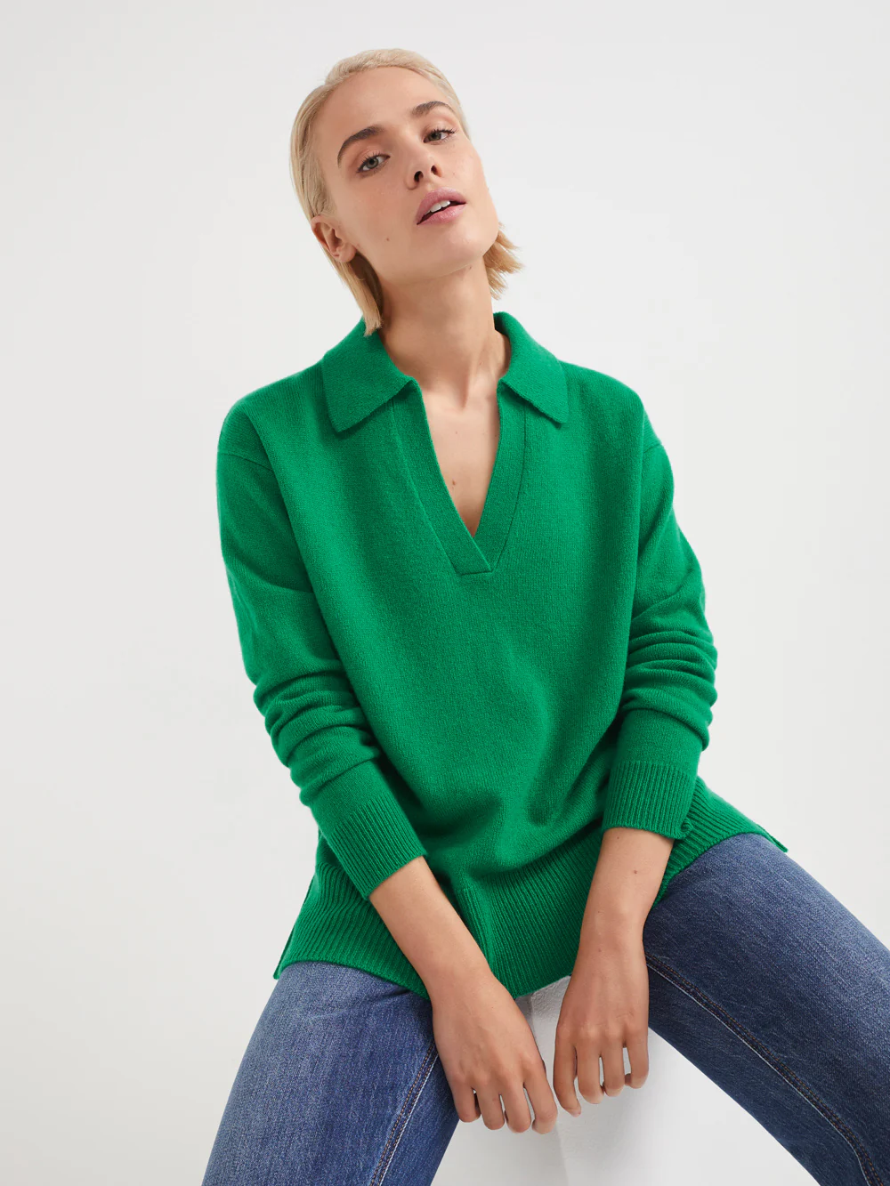 The Long Sleeve Polo Pullover