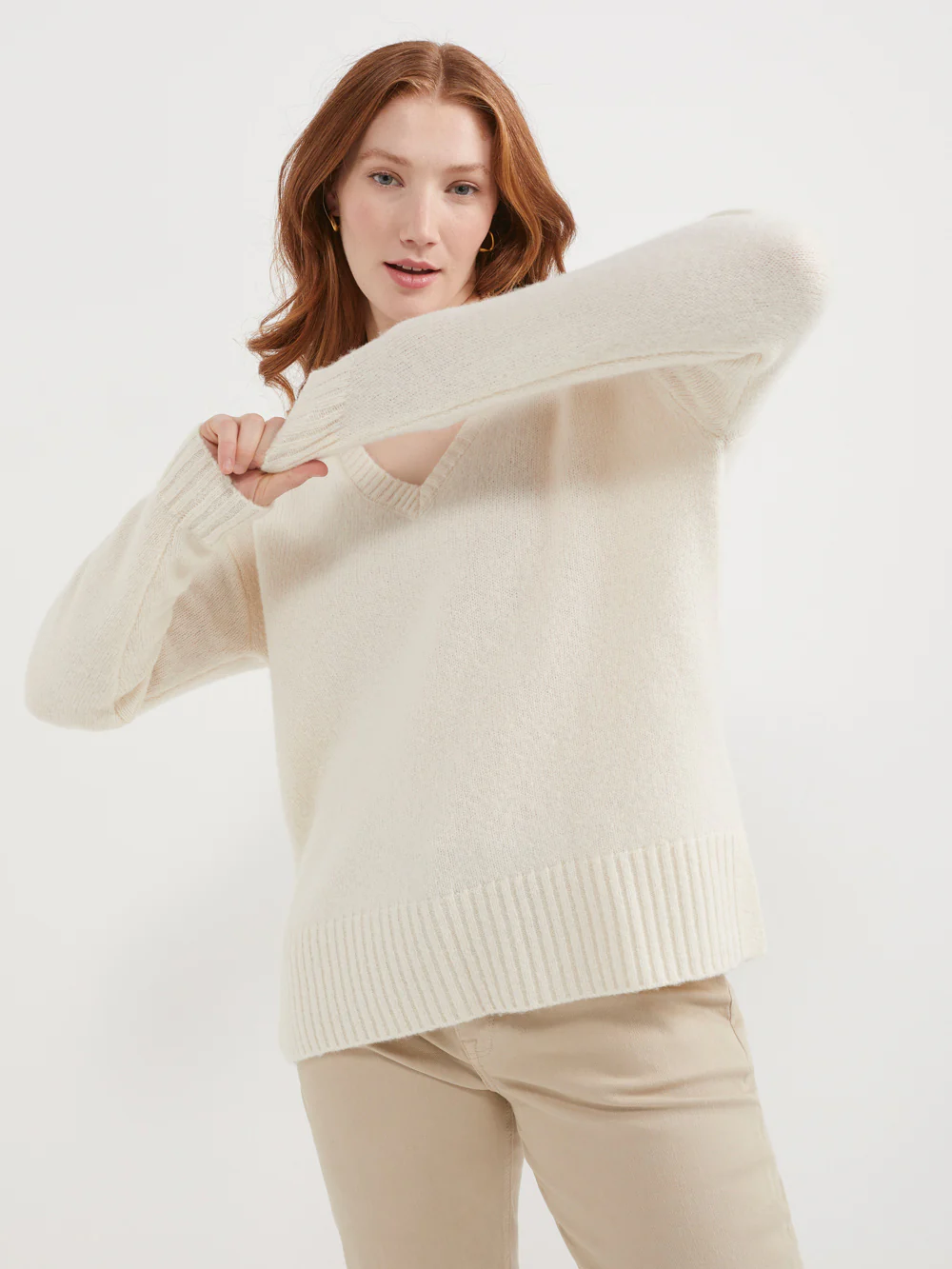 The Long Sleeve V-Neck Pullover - Image 2