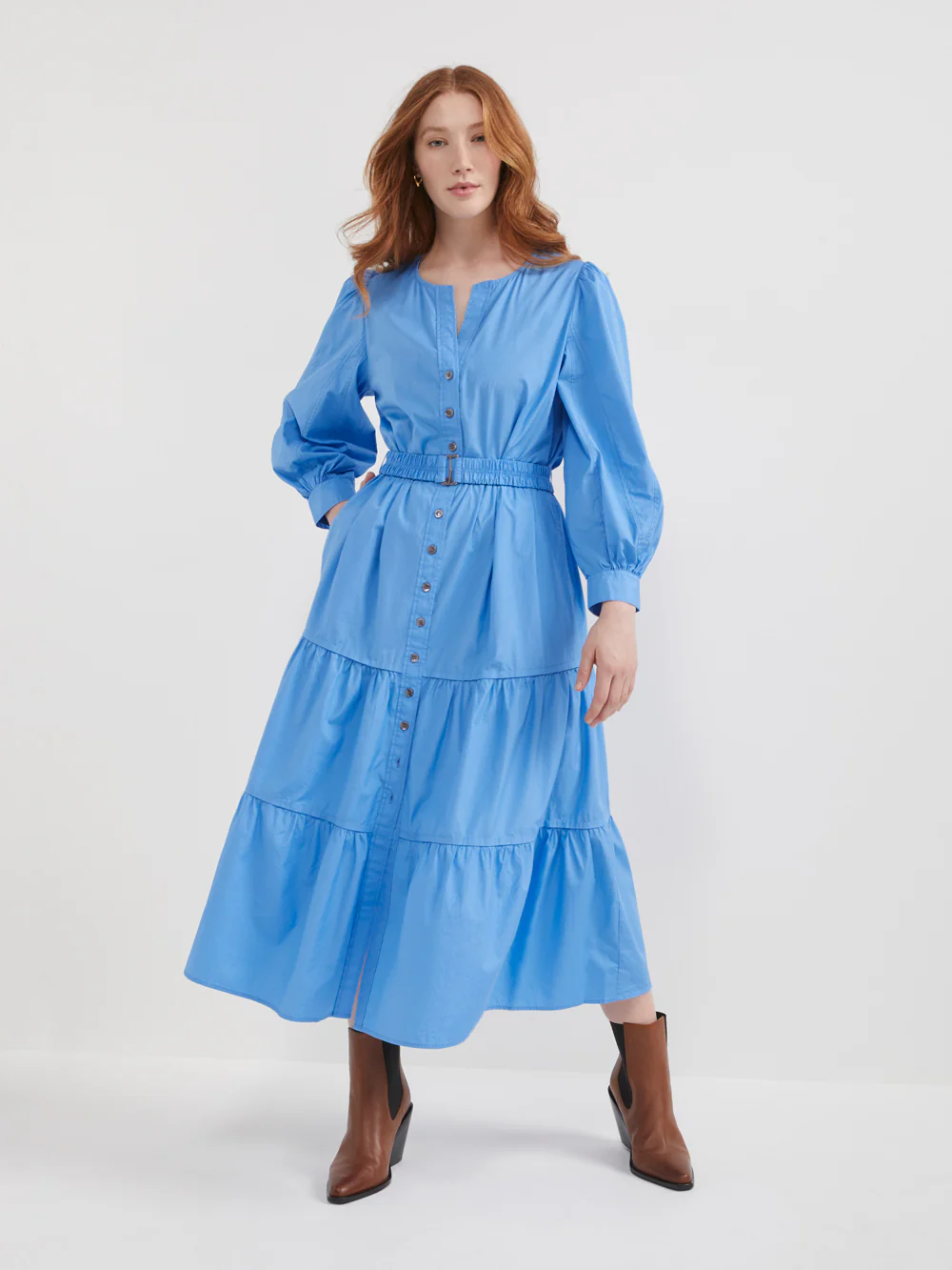 The Poplin Tiered Dress - Image 2