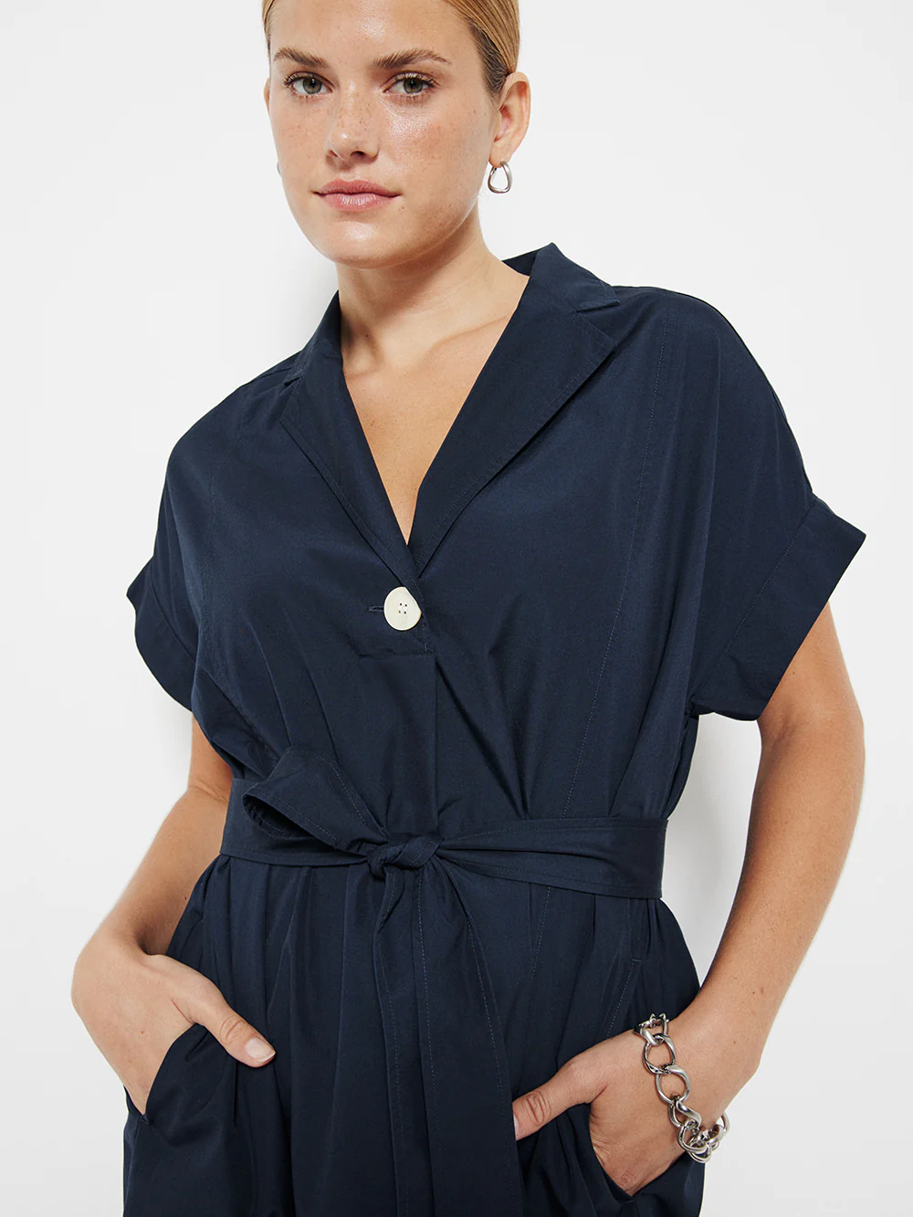 The Poplin Wrap Shirt Dress - Image 2