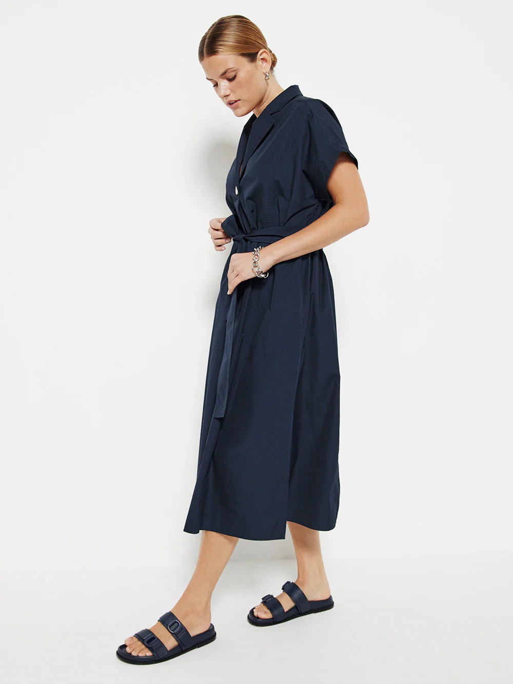 The Poplin Wrap Shirt Dress - Image 3
