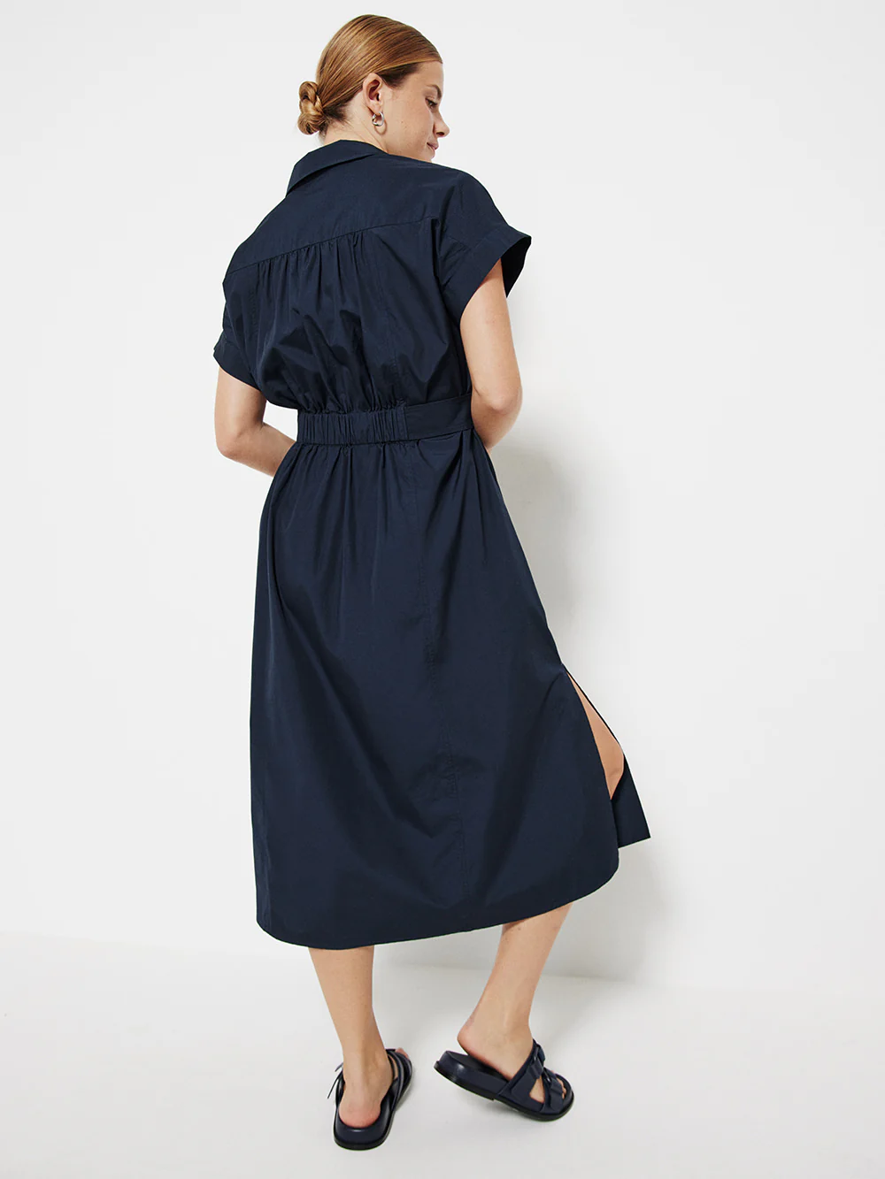The Poplin Wrap Shirt Dress - Image 4