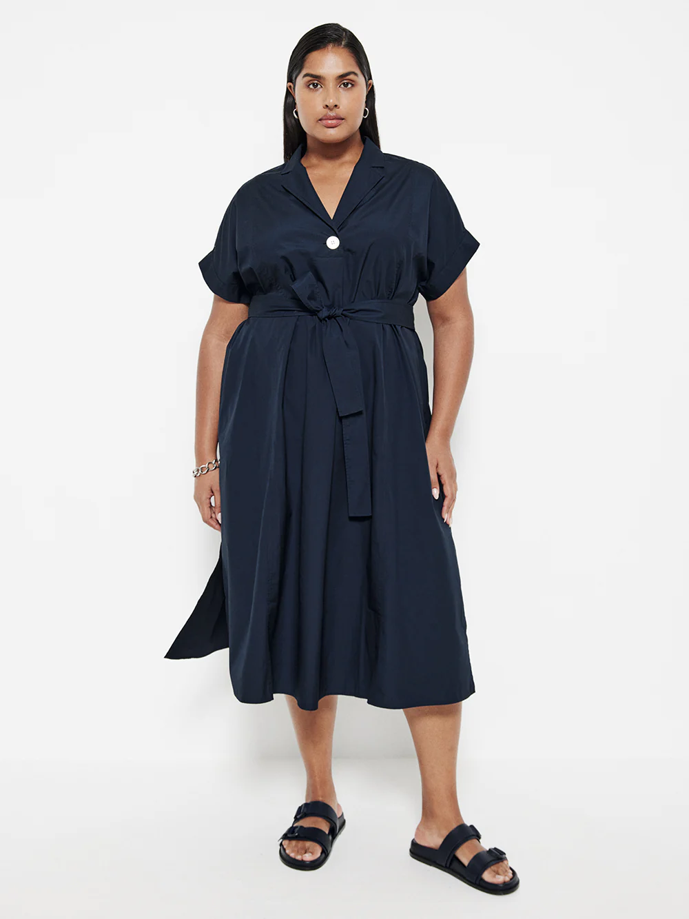 The Poplin Wrap Shirt Dress - Image 5