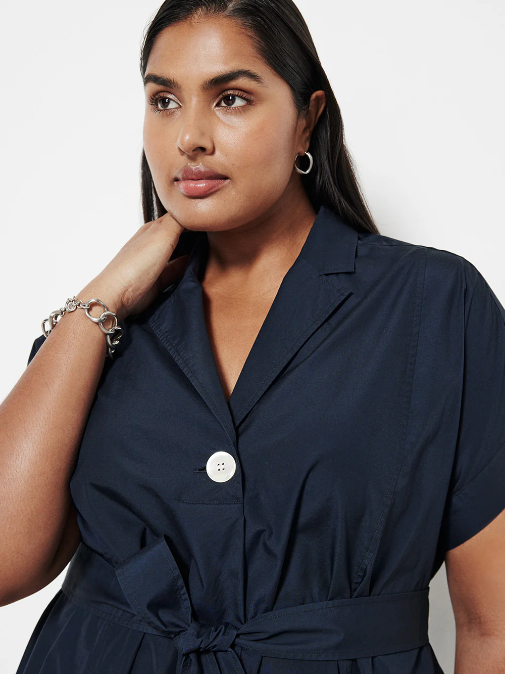 The Poplin Wrap Shirt Dress - Image 6
