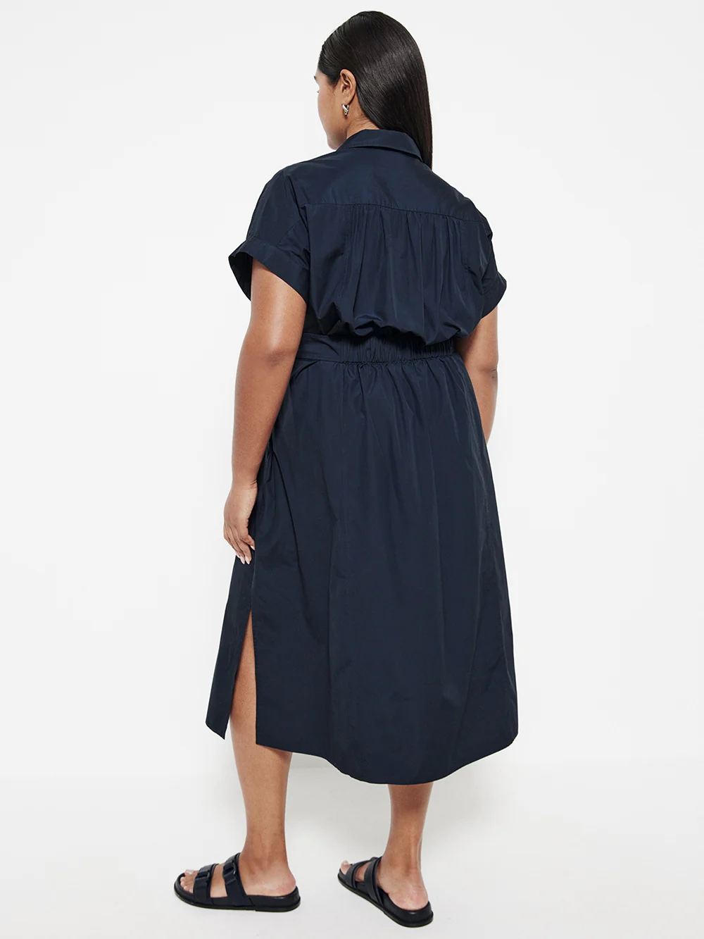 The Poplin Wrap Shirt Dress - Image 7