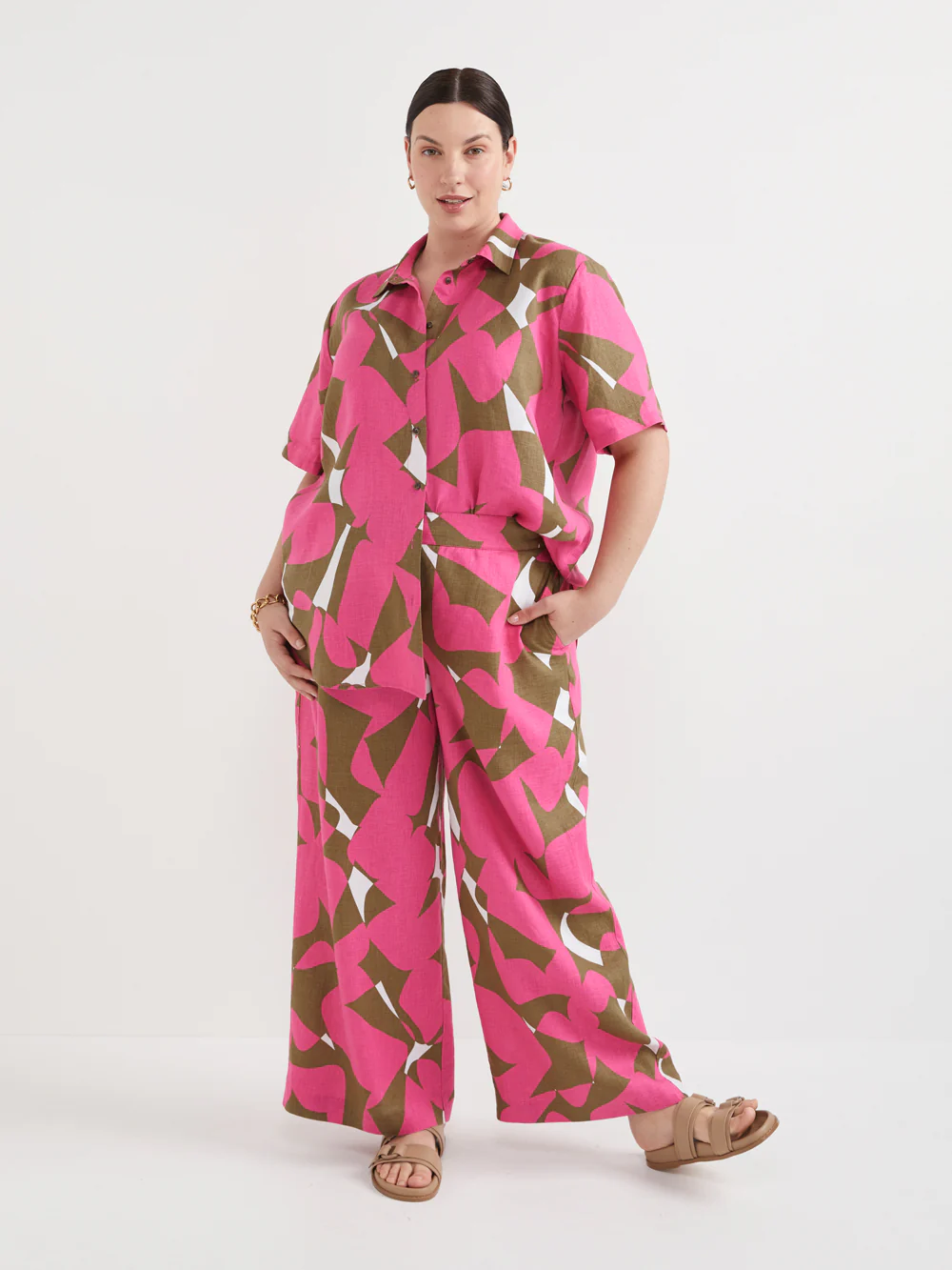 The Print Linen Shirt - Image 7