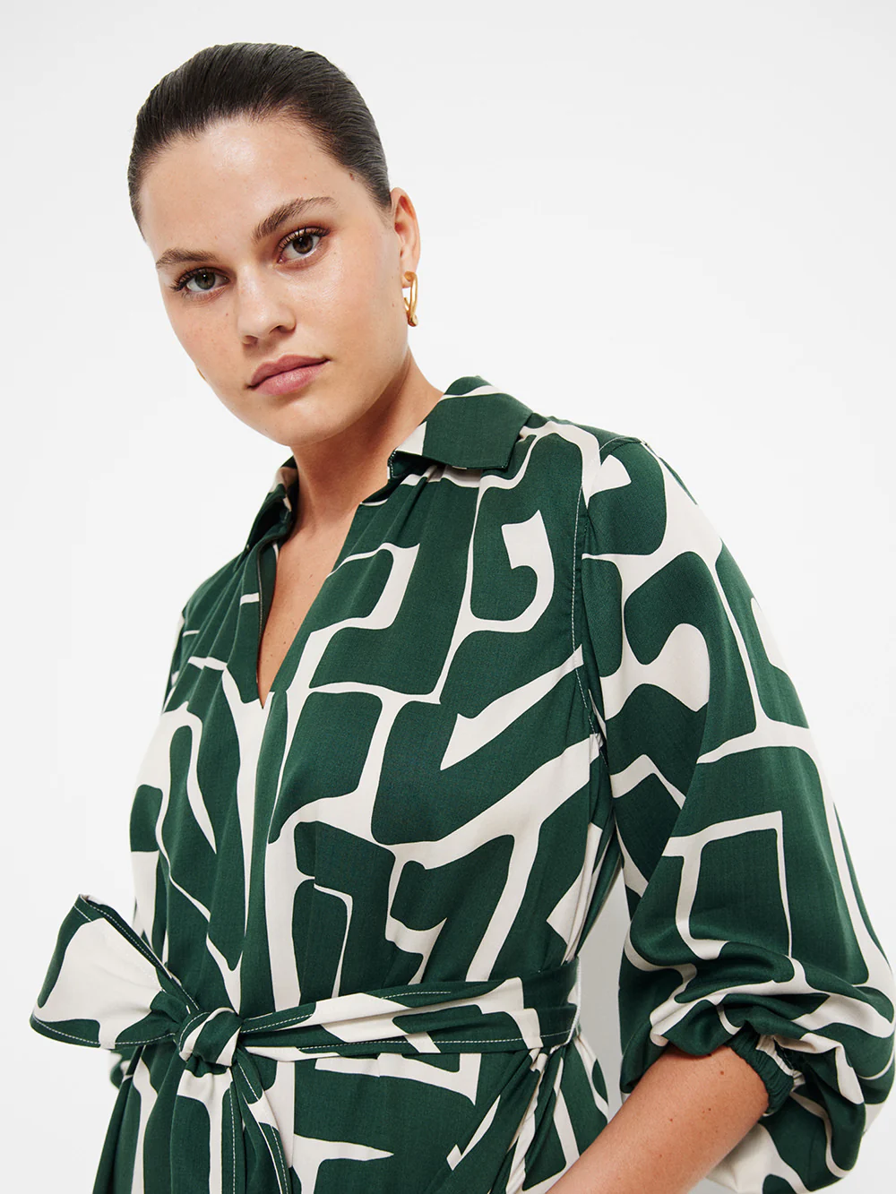 The Print Statement Sleeve Dress - Image 2