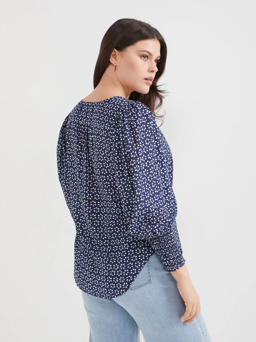 The Print V-Neck Blouse - Image 3