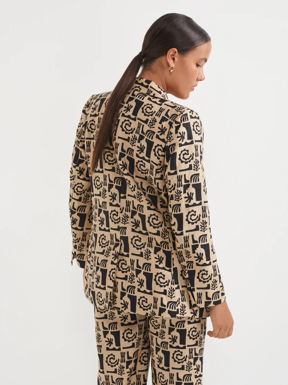 The Printed Linen Blazer - Image 3