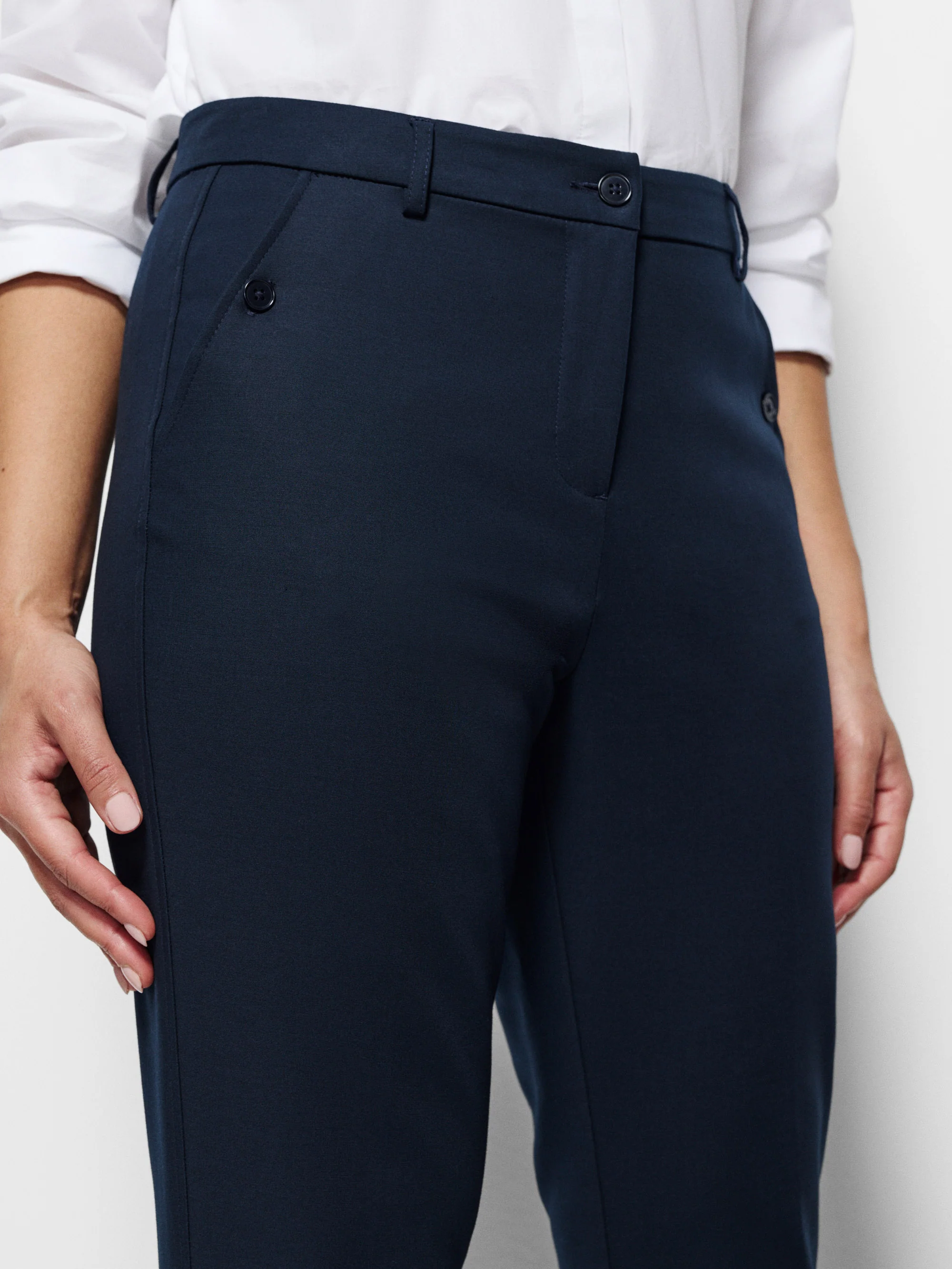 The Refined Stretch Cotton Trouser - Image 6