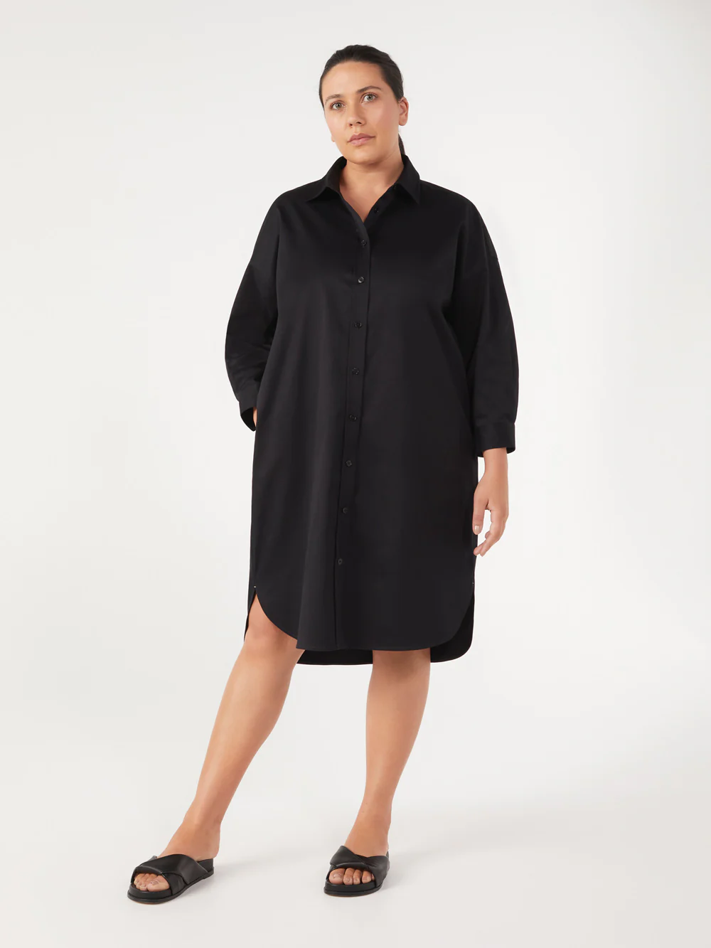 The Relaxed Cotton Twill Shirt Dress - Image 5