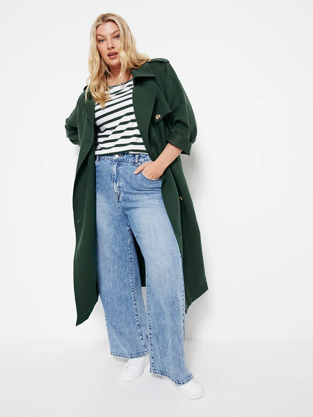 The Relaxed Side Split Stripe Tee - Image 10