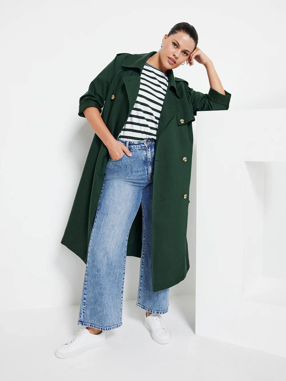 The Relaxed Side Split Stripe Tee - Image 5