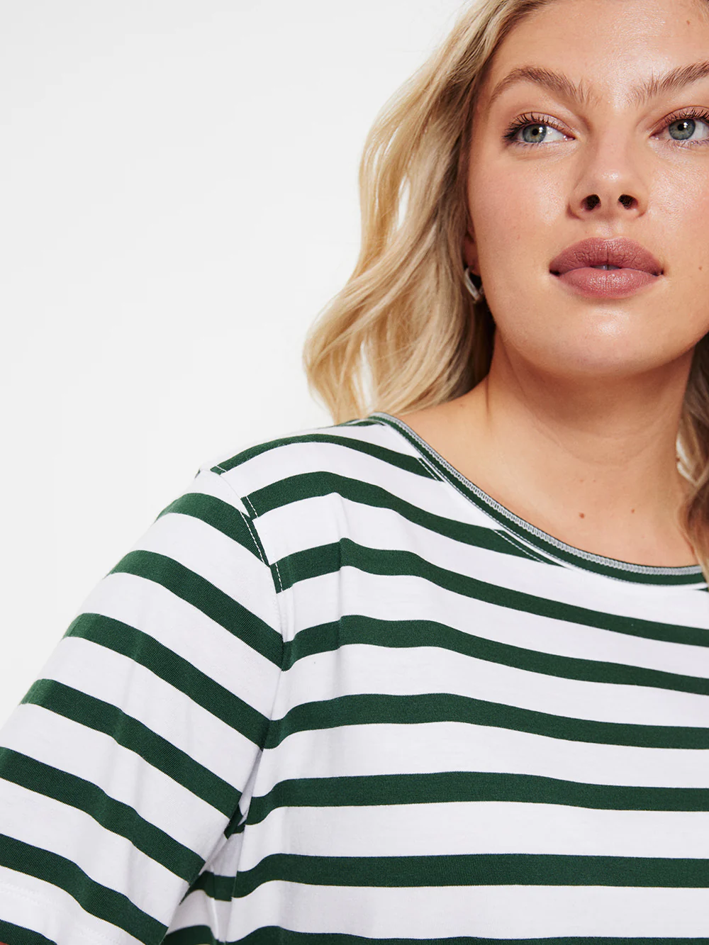 The Relaxed Side Split Stripe Tee - Image 7