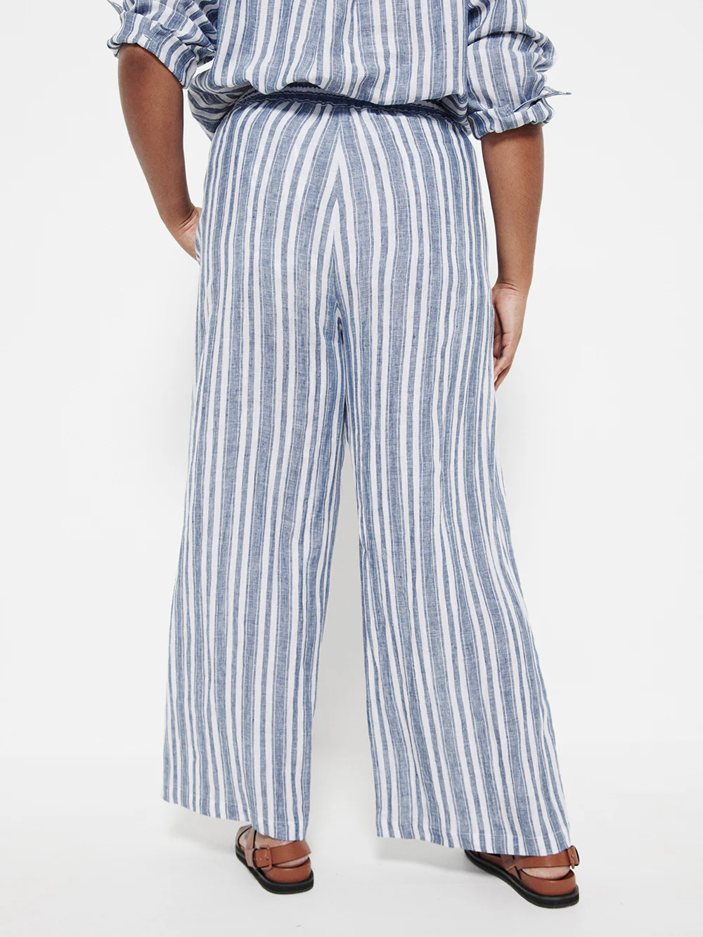 The Resort Stripe Linen Pant - Image 9