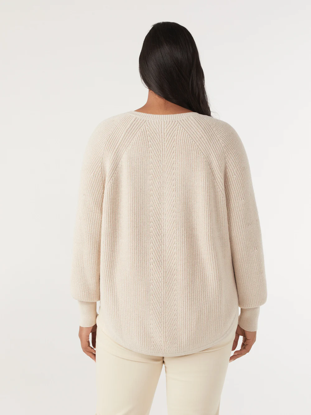 The Scooped Hem V-Neck Pullover - Image 8