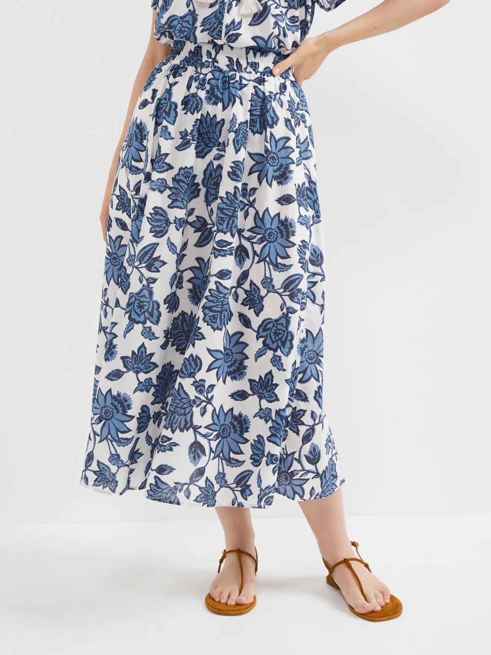 The Seam Detail Print Skirt - Image 10