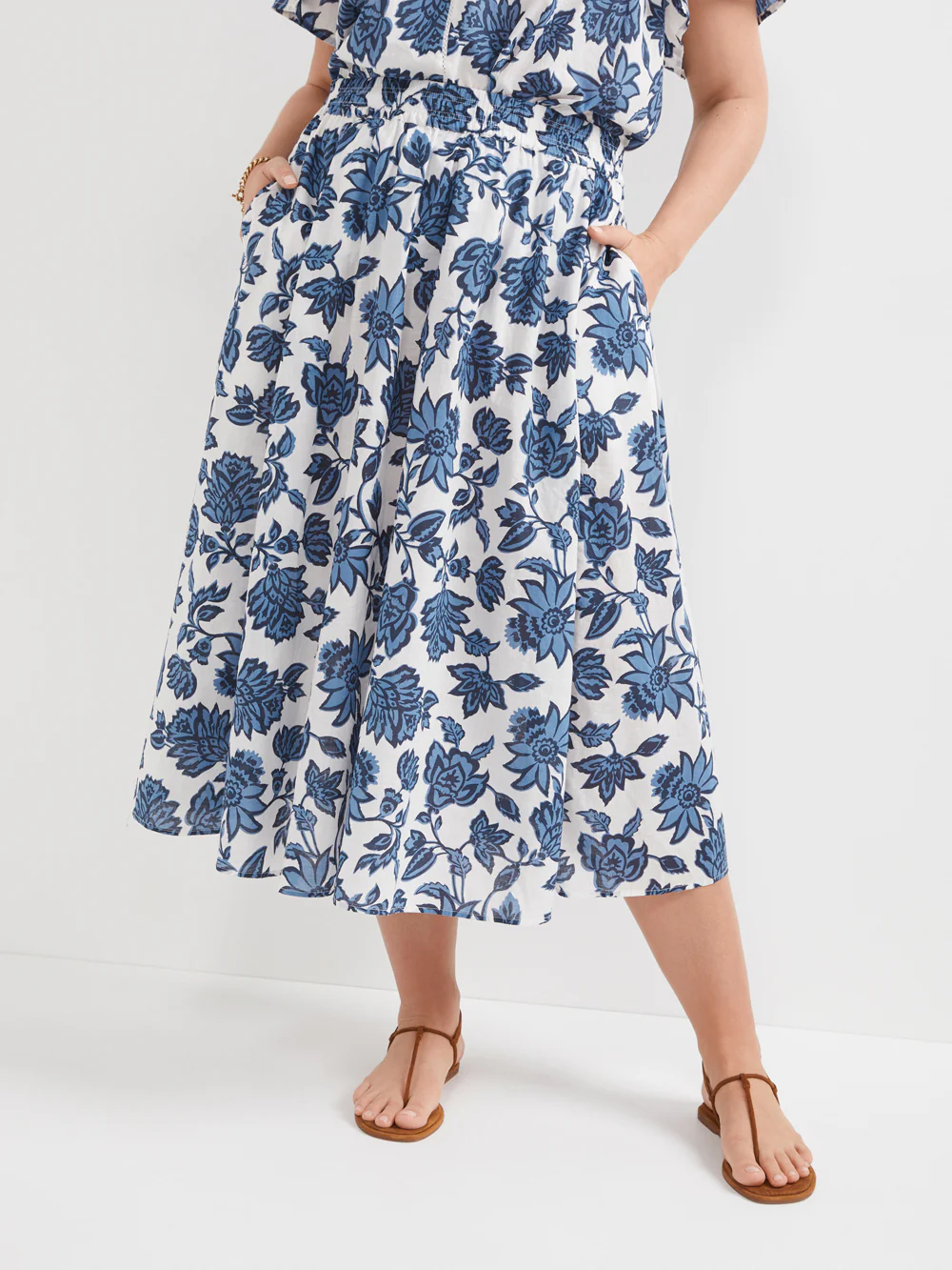The Seam Detail Print Skirt - Image 16