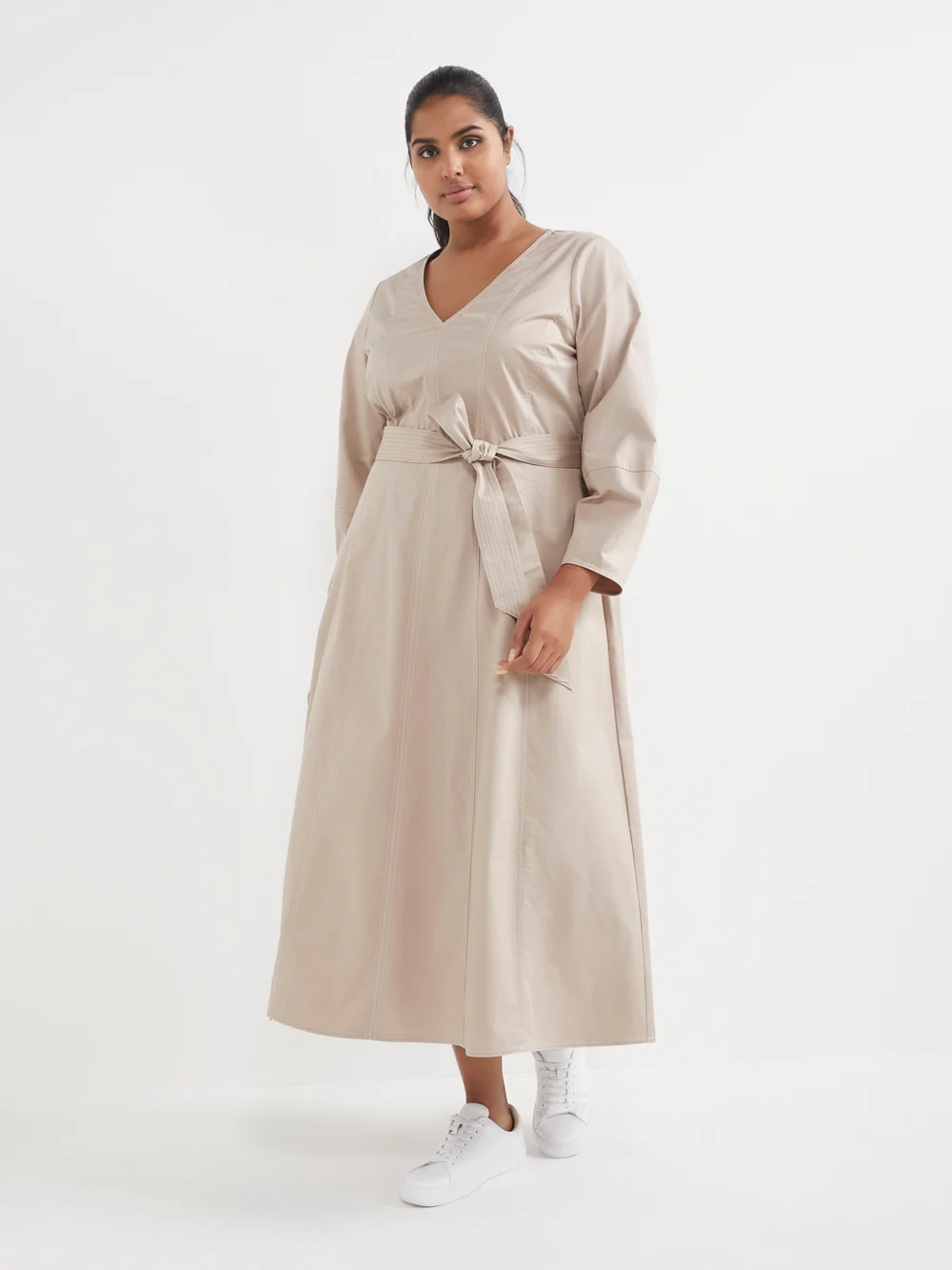 The Seamed Stretch Cotton Dress - Image 5