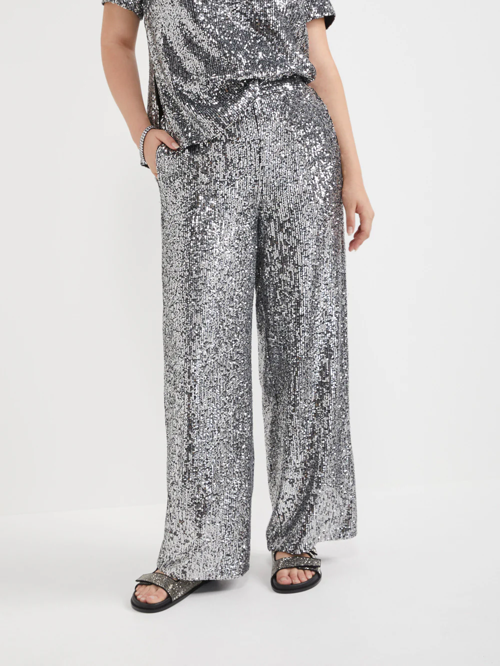 The Sequin Relaxed Trouser - Image 2