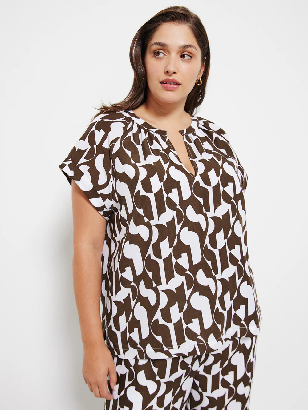 The Short Sleeve Print Top - Image 5