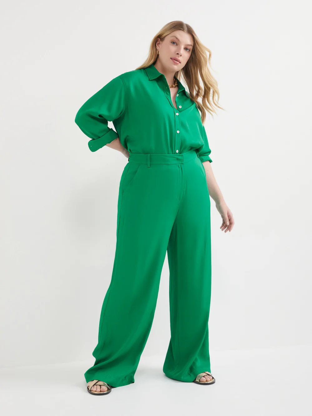 The Silky Twill Long Line Shirt - Image 6